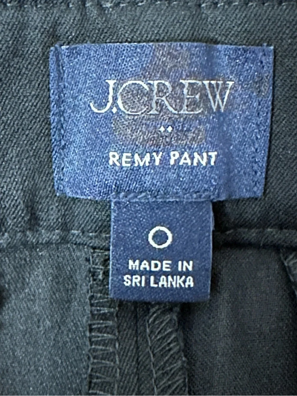 NEW J. CREW Remy full-length high-rise wide-leg dress pant Black Career Size 0 - Picture 5 of 5